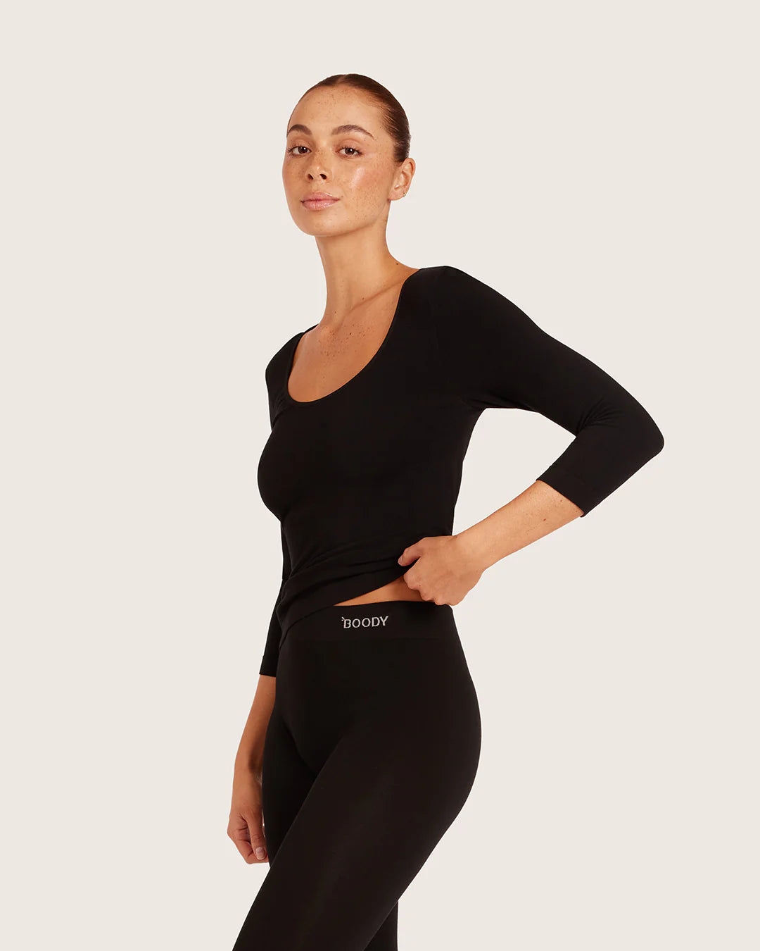BOODY 3/4 SLEEVE TOP