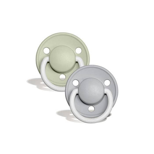 Bibs 'De Lux' Dummies Twin Pack Size 1