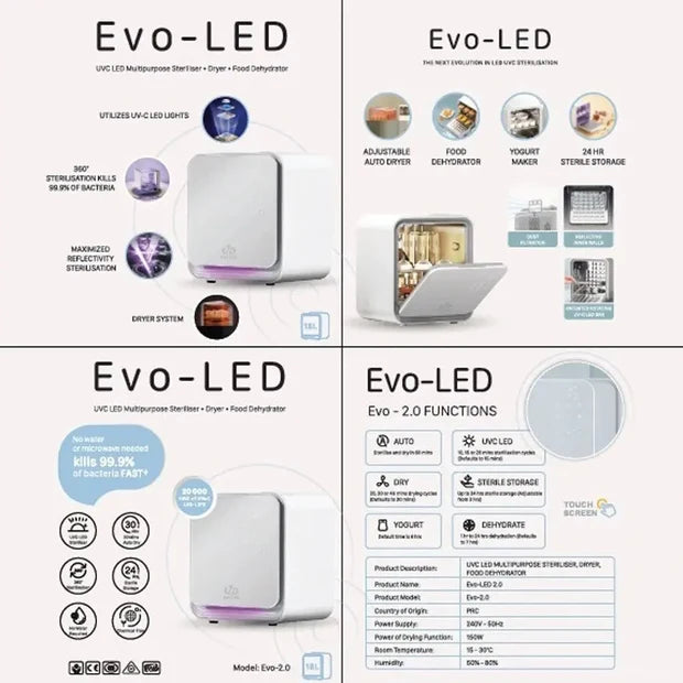 EVO-LED MULTI-PURPOSE STERILISER