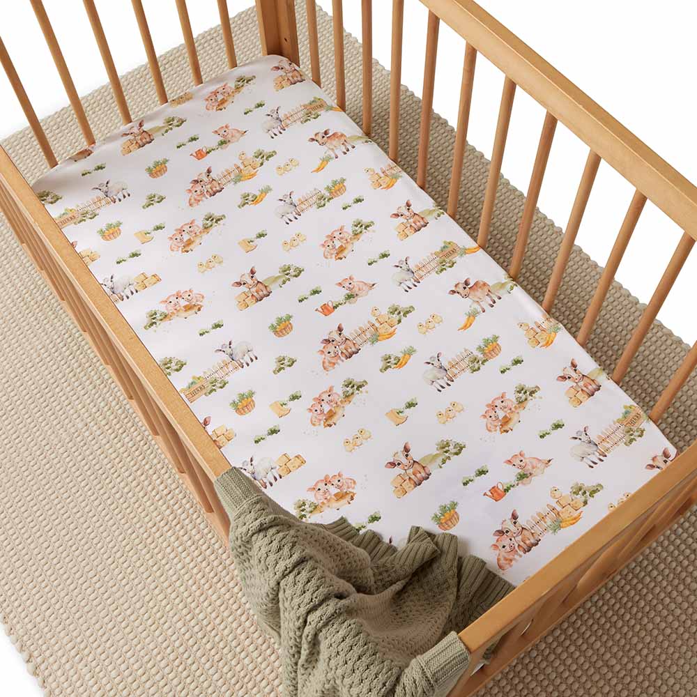 SNUGGLE HUNNY - FITTED COT SHEET