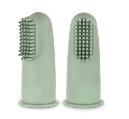 HAAKAA SILICONE FINGER TOOTHBRUSH 2PK