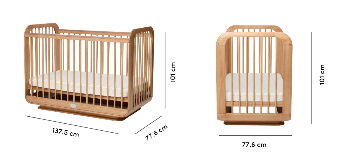 OLLIE SUSTAINABLE TIMBER COT