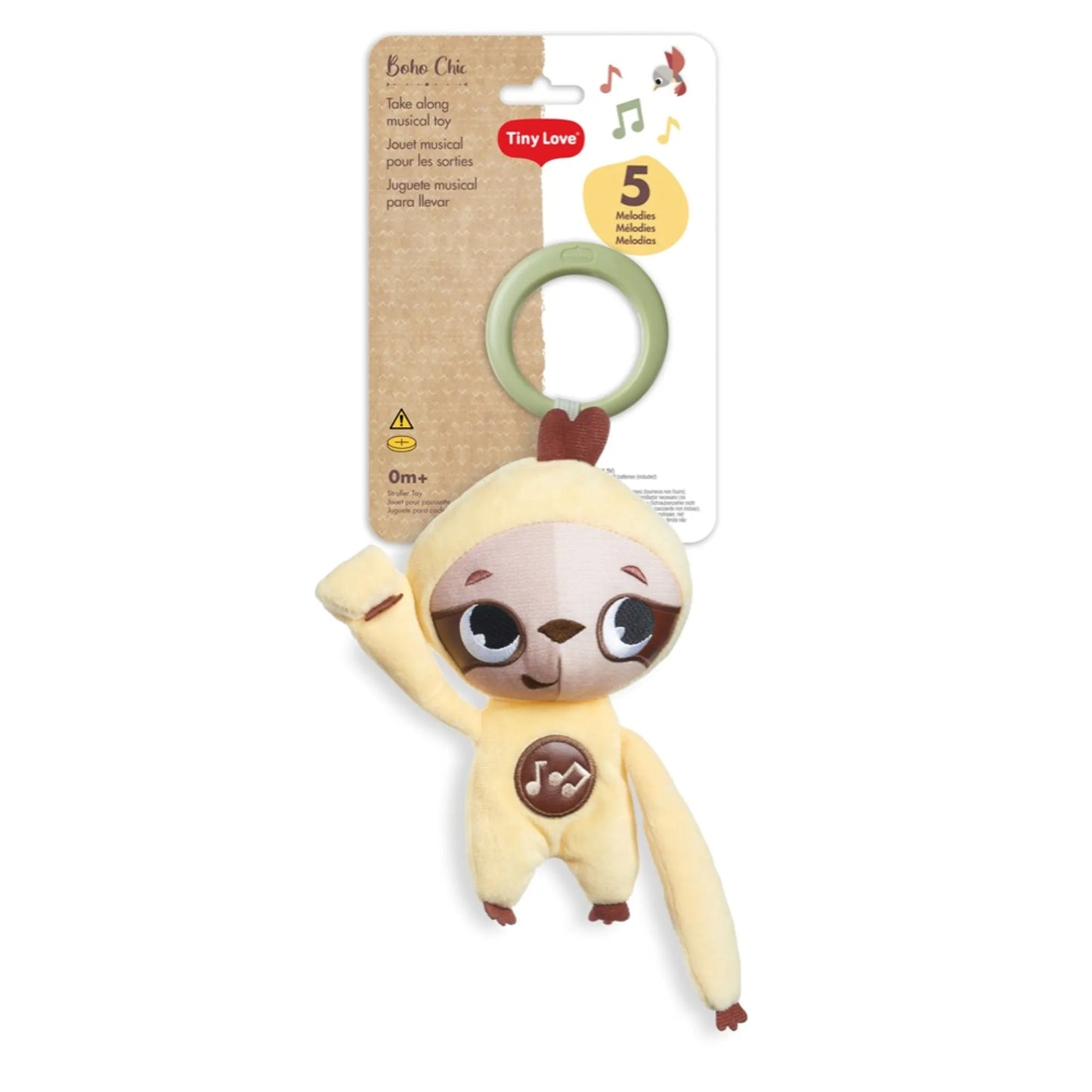 BOHO CHIC MUSICAL SLOTH