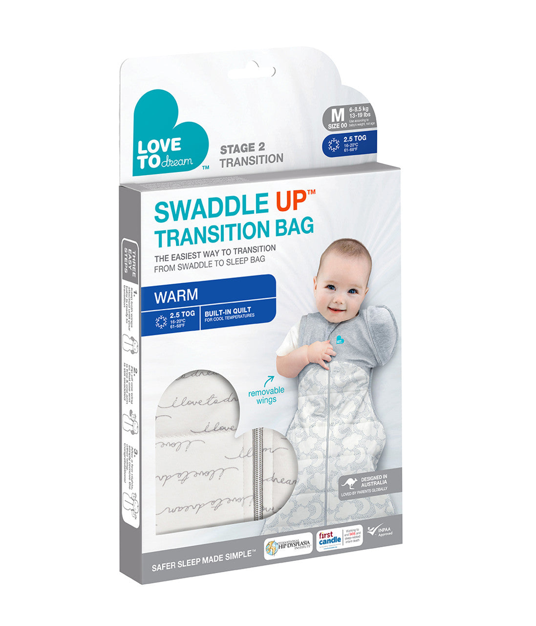 SWADDLE UP TRANSITION BAG - WARM 2.5TOG