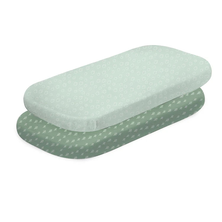 BUBBA BLUE NORDIC CO-SLEEPER FITTED SHEET 2PK