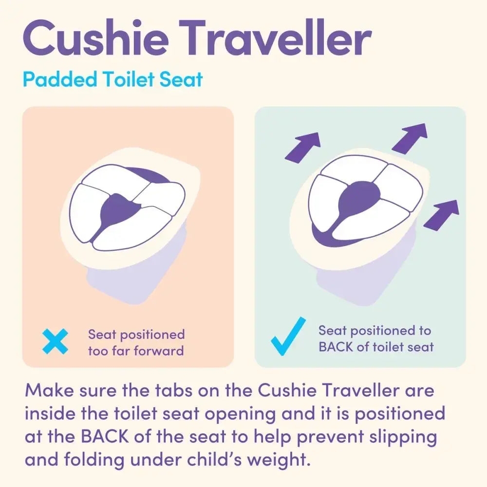 CUSHIE TRAVELLER FOLDING PADDED TOILET SEAT