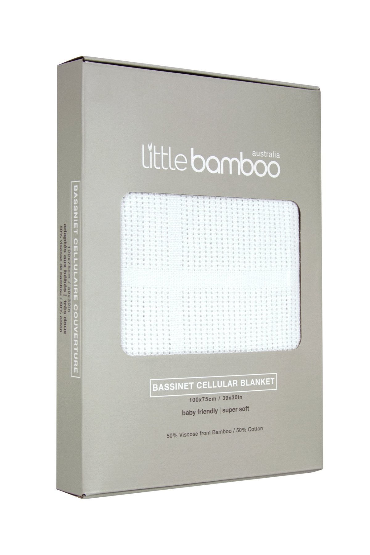 Little Bamboo Bassinet/Cradle Cellular Blanket NEW