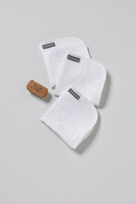 Little Bamboo Towelling Washers 3 Pack