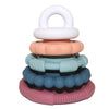 SILICONE RAINBOW STACKER AND TEETHER TOY