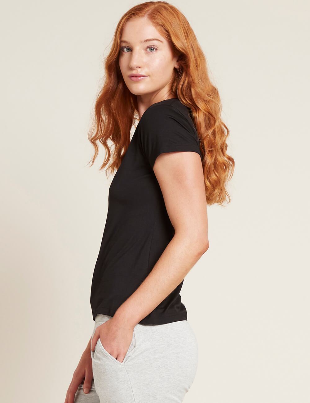 BOODY BAMBOO WOMENS V NECK T-SHIRT