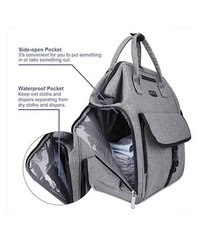 URBAN NAPPY BACKPACK WITH WHALE MOUTH