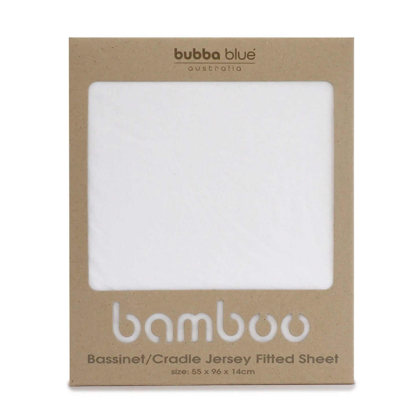 BUBBA BLUE BAMBOO FITTED SHEET - BASSINET