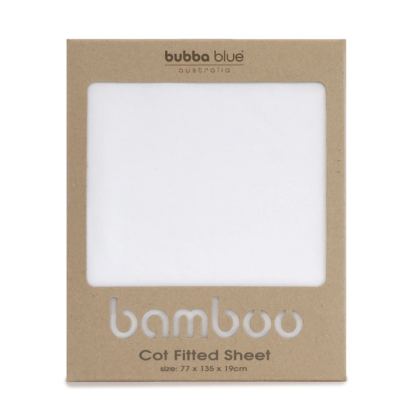 BUBBA BLUE BAMBOO COT FITTED SHEET