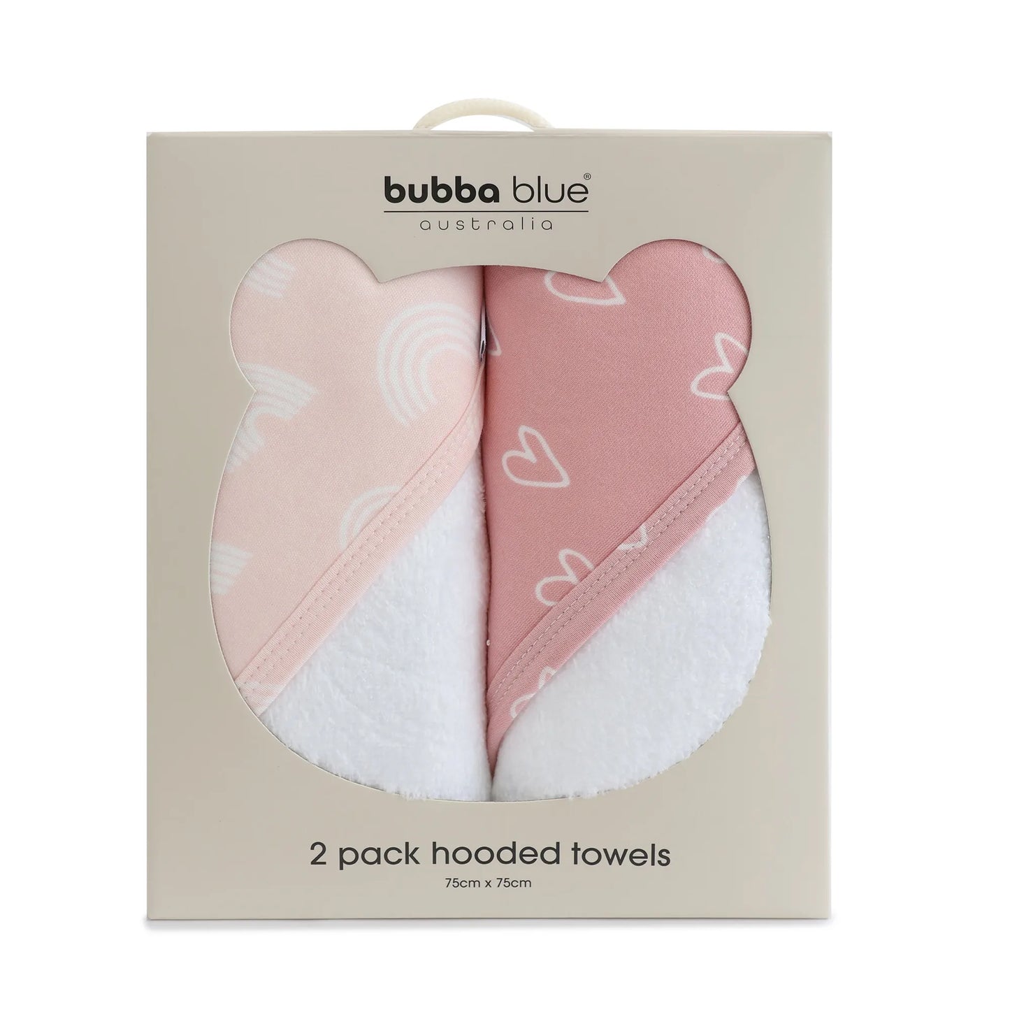 BUBBA BLUE NORDIC HOODED TOWEL 2PK