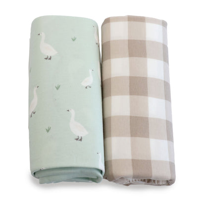 BUBBA BLUE PROVINCIAL CO-SLEEPER SHEET 2PK