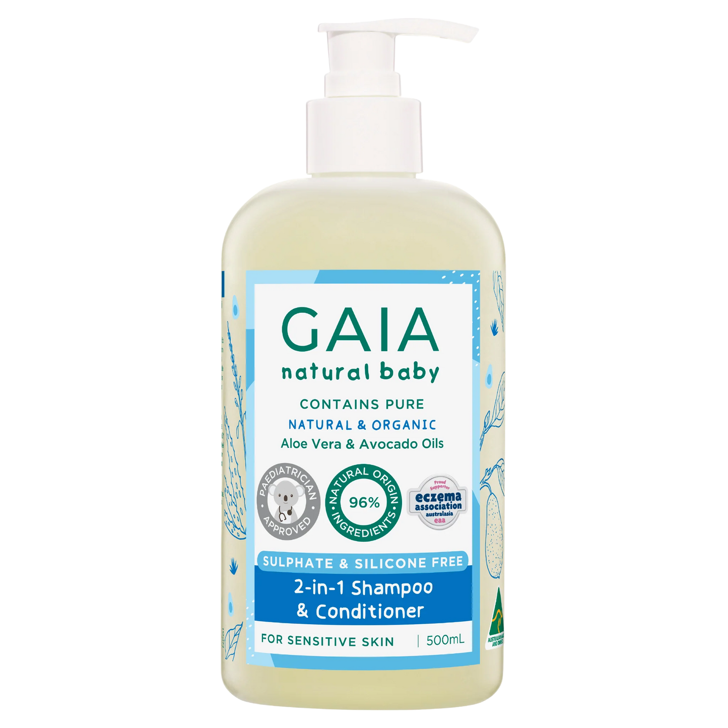 GAIA BABY 2 IN 1 SHAMPOO & CONDITIONER