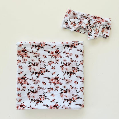 MINI & ME ORGANIC JERSEY BABY WRAP SET