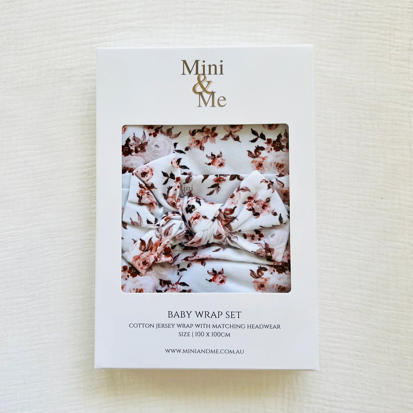 MINI & ME ORGANIC JERSEY BABY WRAP SET