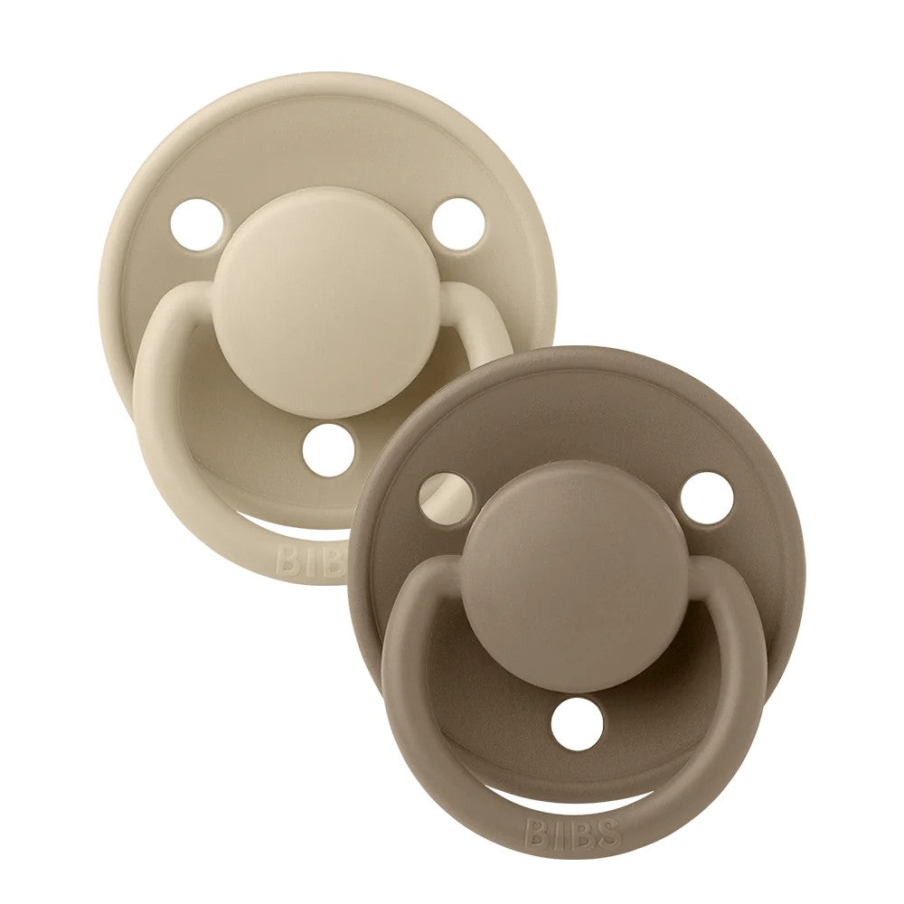 Bibs 'De Lux' Dummies Twin Pack Size 1