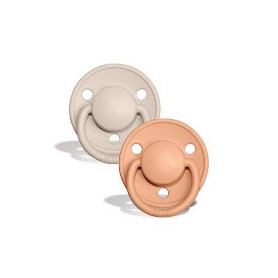 Bibs 'De Lux' Dummies Twin Pack Size 1