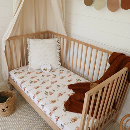 SNUGGLE HUNNY - FITTED COT SHEET