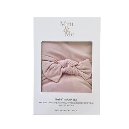 MINI & ME ORGANIC JERSEY BABY WRAP SET