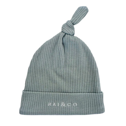 RAI & CO RIBBED KNOTTED BEANIE