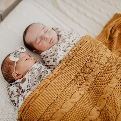 LUNA KNIT COT BLANKET