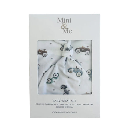 MINI & ME ORGANIC JERSEY BABY WRAP SET