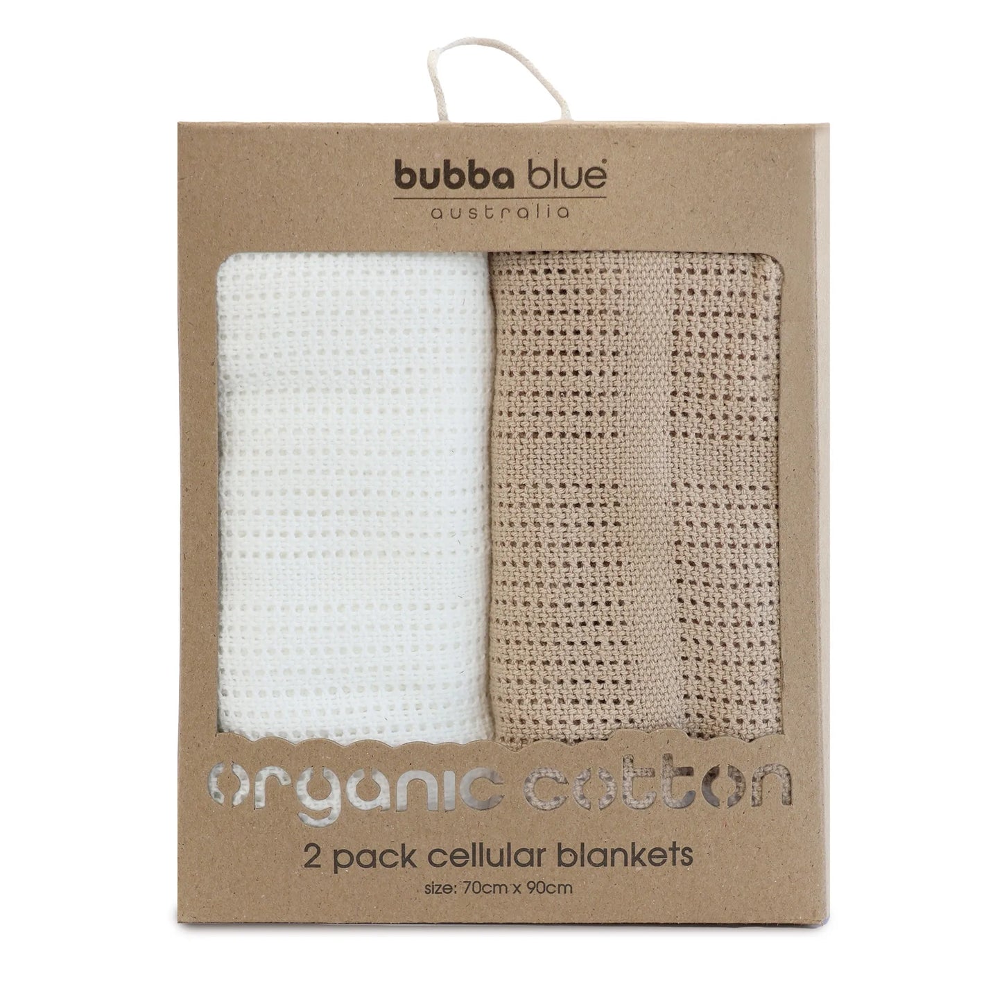 BUBBA BLUE NORDIC CELLULAR BLANKET 2PK