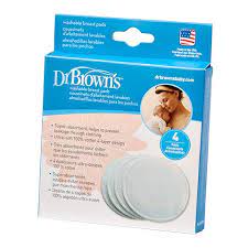 DR BROWNS CONTOURED LACE WASHABLE BREAST PADS