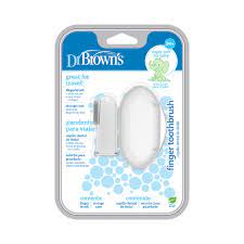 DR BROWNS SILICONE FINGER TOOTHBRUSH W/ CASE