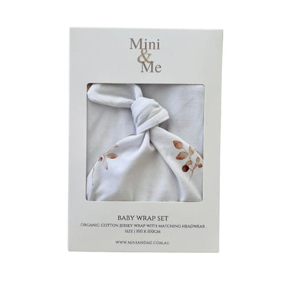MINI & ME ORGANIC JERSEY BABY WRAP SET