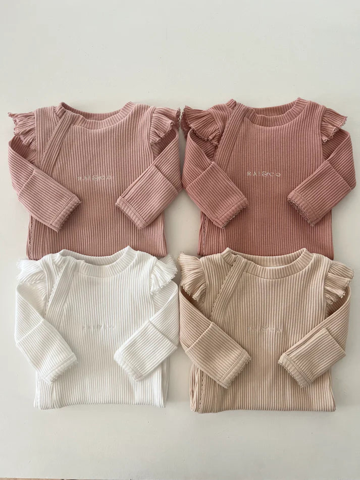 RAI & CO FRILL RIBBED ONESIE