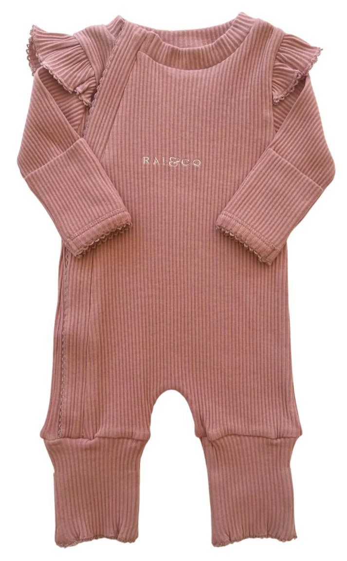 RAI & CO FRILL RIBBED ONESIE