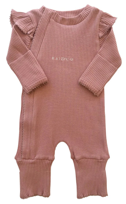 RAI & CO FRILL RIBBED ONESIE