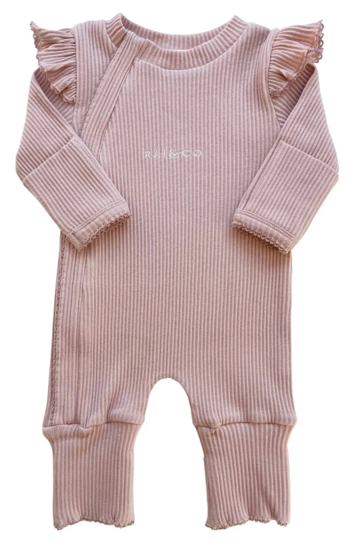 RAI & CO FRILL RIBBED ONESIE