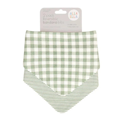 ALL4ELLA BANDANA BIBS 2PK