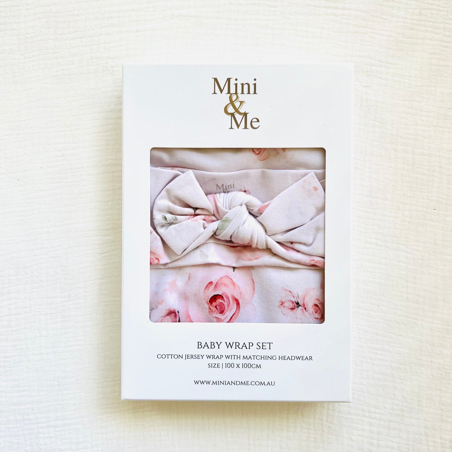 MINI & ME ORGANIC JERSEY BABY WRAP SET