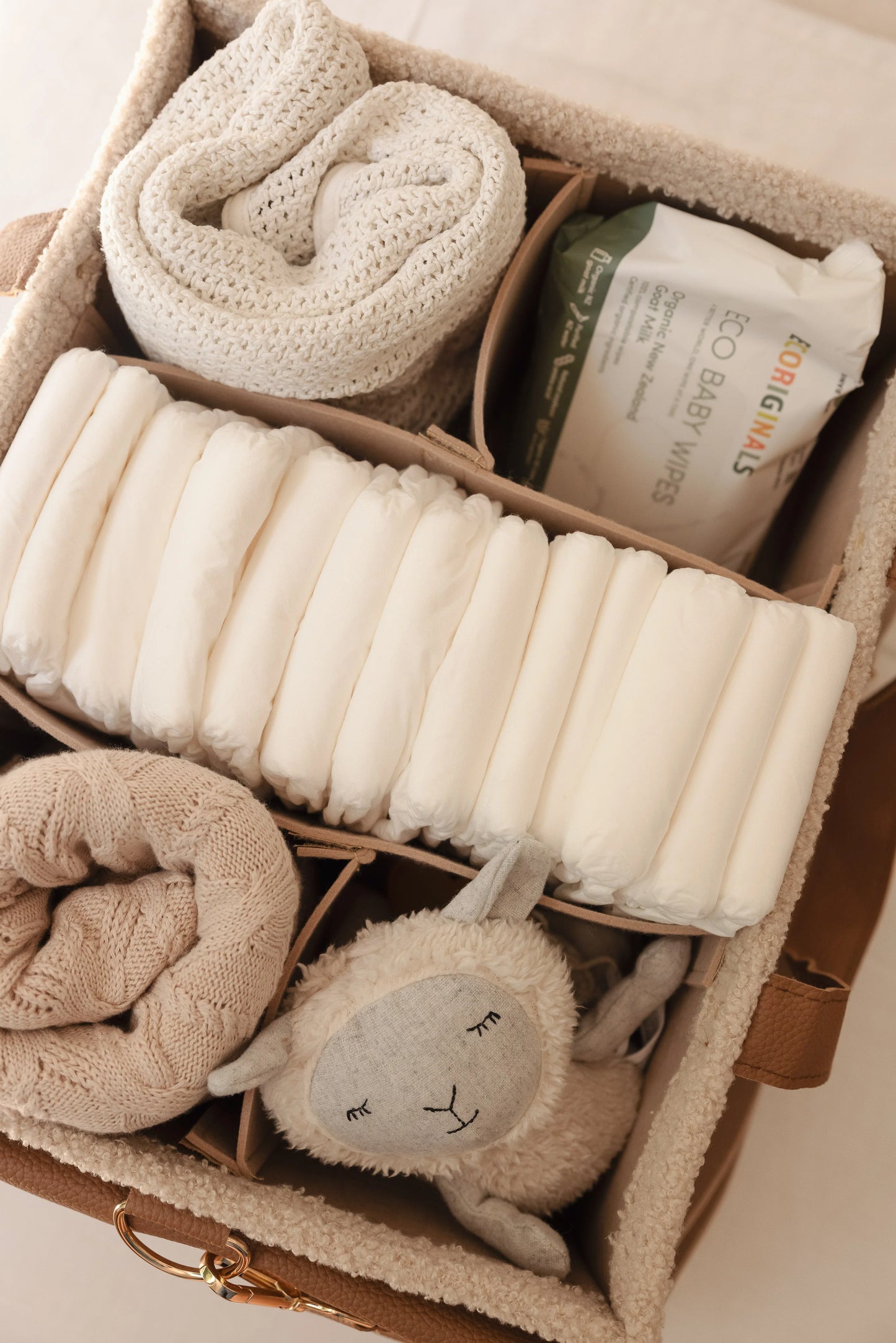 LINEN LABEL NAPPY CADDY