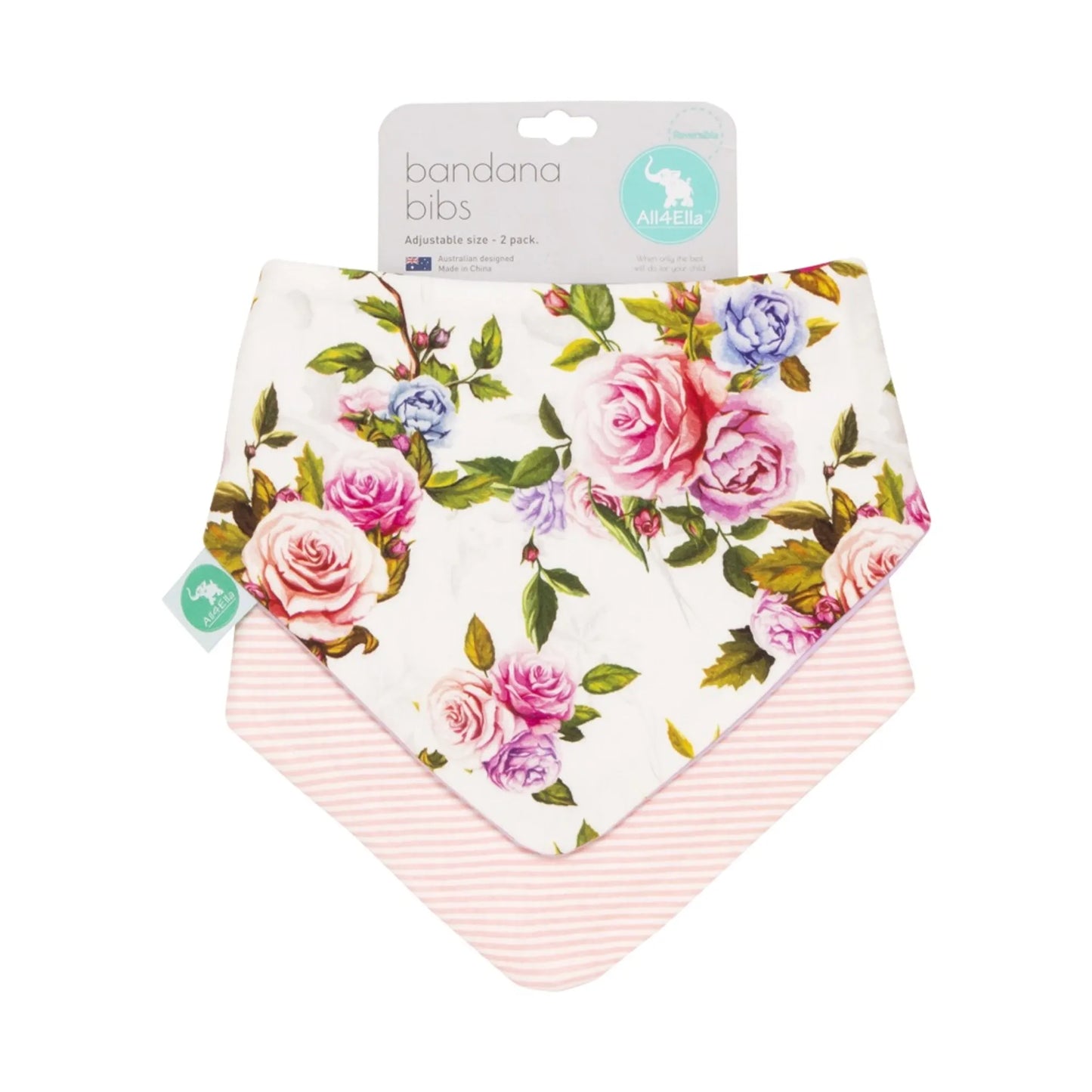 ALL4ELLA BANDANA BIBS 2PK