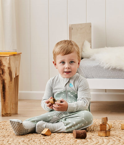 LONG SLEEVE SLEEPSUIT - ORGANIC - 1.0 TOG