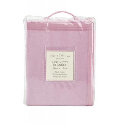 SWEETDREAMS BASSINET COTTON FLEECE BLANKET