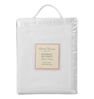 SWEETDREAMS BASSINET COTTON FLEECE BLANKET
