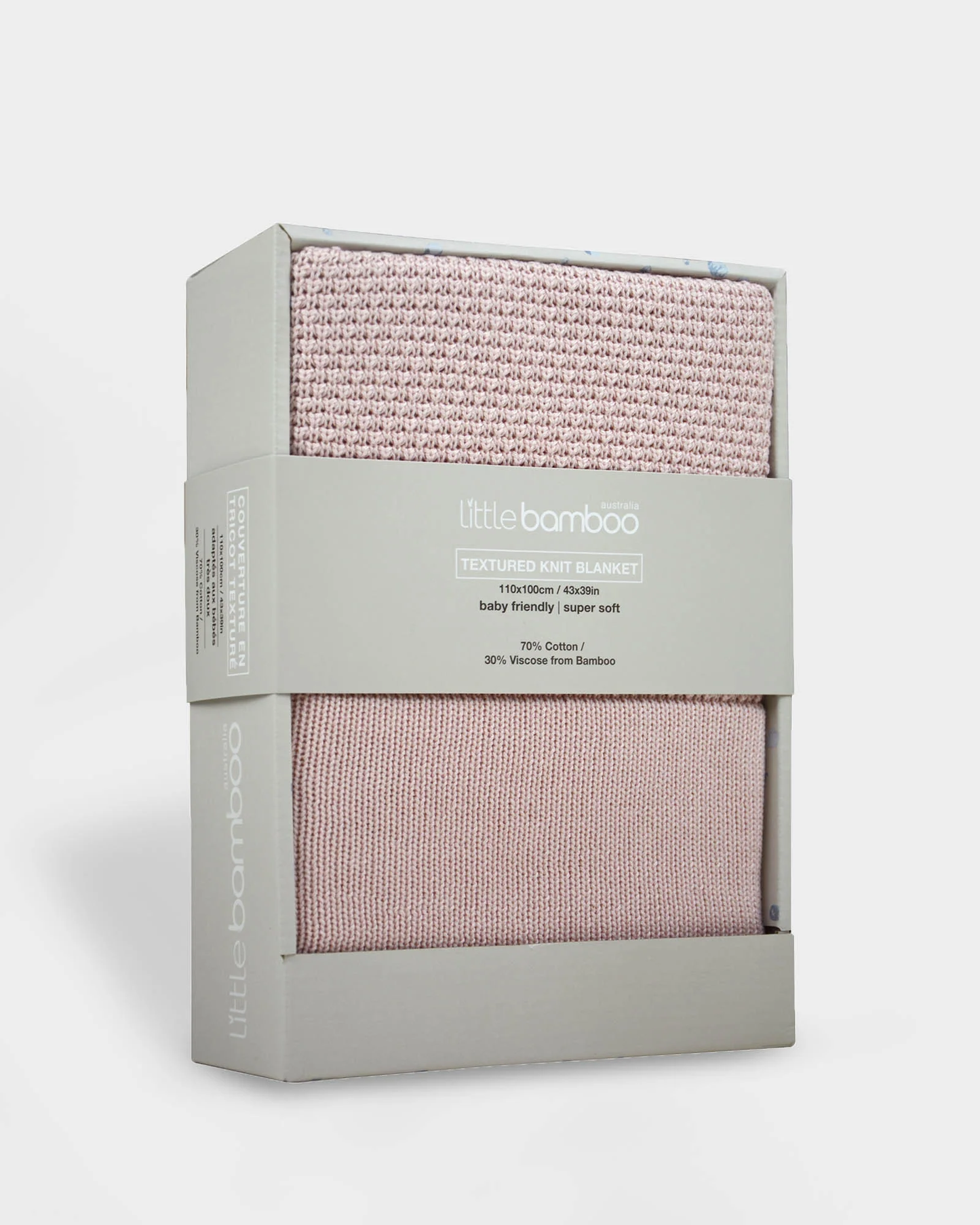 LITTLE BAMBOO TEXTURED KNIT BLANKET
