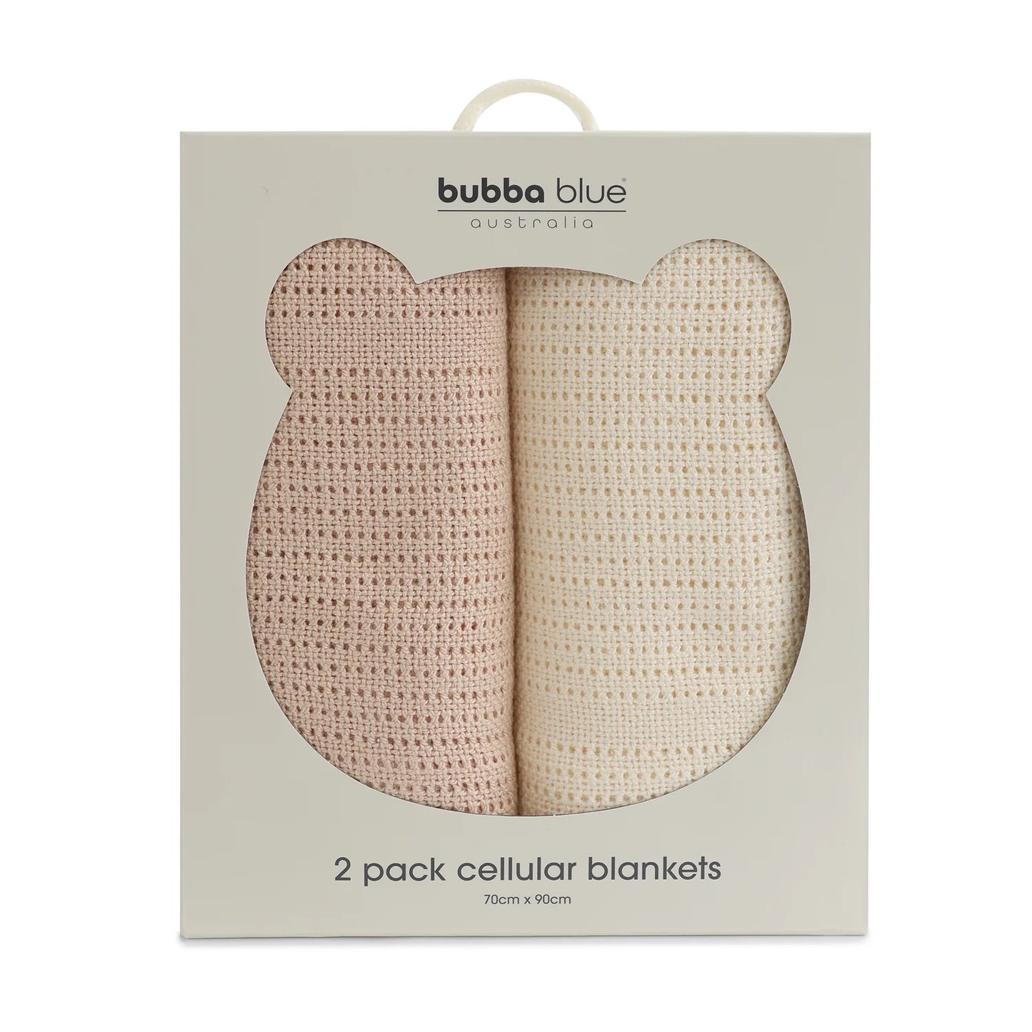 BUBBA BLUE NORDIC CELLULAR BLANKET 2PK