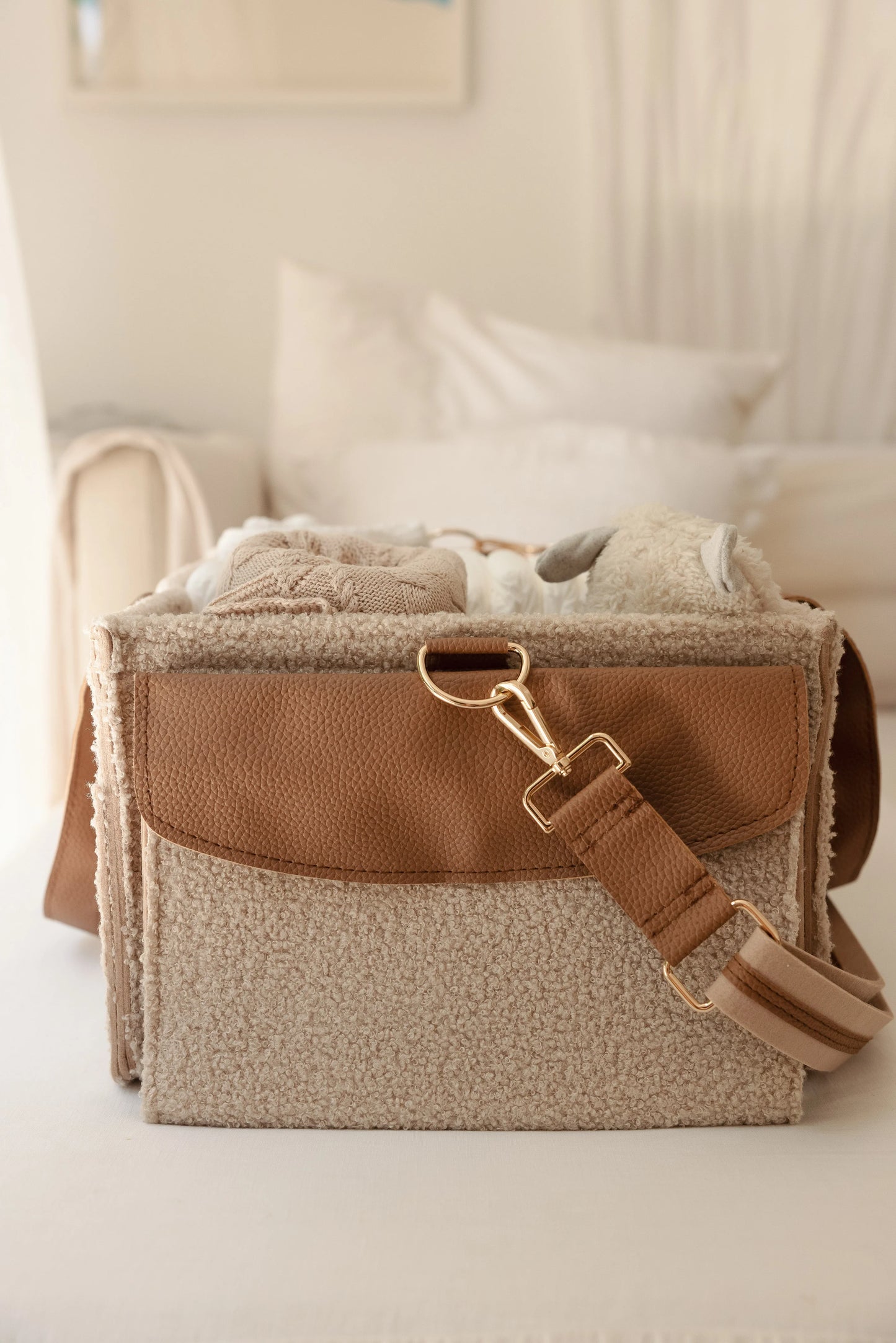 LINEN LABEL NAPPY CADDY