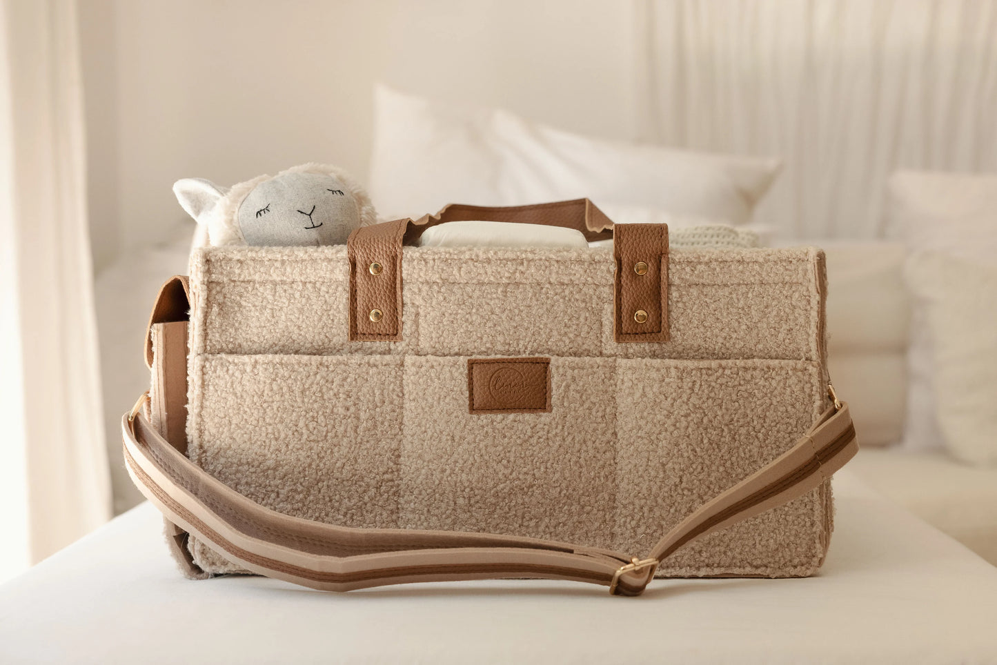 LINEN LABEL NAPPY CADDY