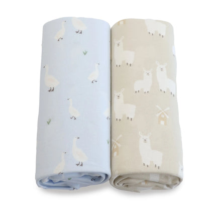 BUBBA BLUE PROVINCIAL CO-SLEEPER SHEET 2PK