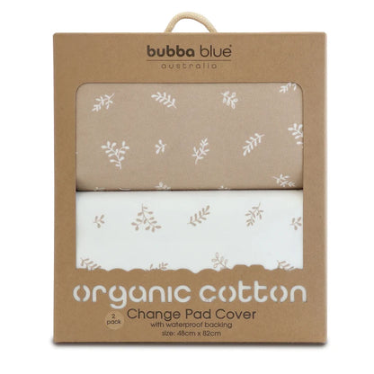 BUBBA BLUE ORGANIC CHANGE MAT COVER 2PK
